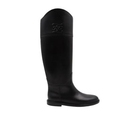 Fendi, Karligraphy boots Zwart, Dames, Maat:36 EU