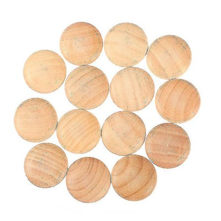 50 kpl ruuvinreikätapit Huonekalujen koristeelliset kaunistavat kannet (puun väri)