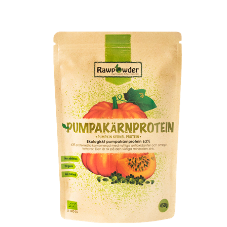 Rawpowder Ekologisk Pumpakärnprotein 450 g