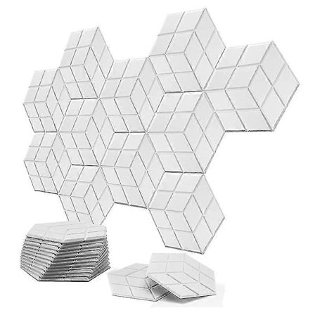 12 Pakk Selvklebende Lyddempende Skumplater 13,8 X 12 X 0,4 Tommer, For Studioer/Opptaksstudio