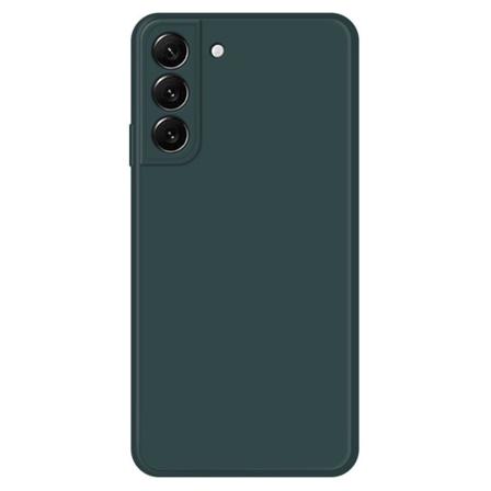 Skråt gummibelagt cover mod fald til Samsung Galaxy S22 - Sortliggrøn Green