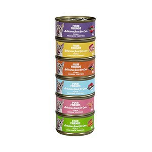 Four Friends Cat, Mix 6x85g Pack, Vådfoder