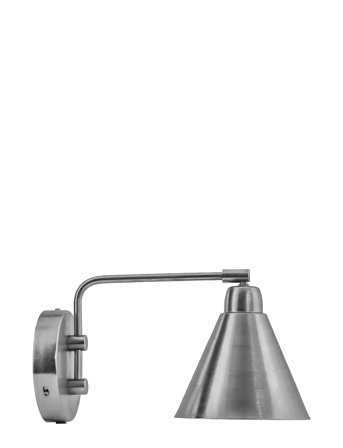 Væglampe, Hdgame, Børstet Sølvfinish Silver House Doctor