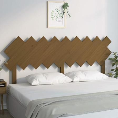 Vidaxl Sänggavel Honungsbrun 178x3x80,5 Cm Massiv Furu Brun