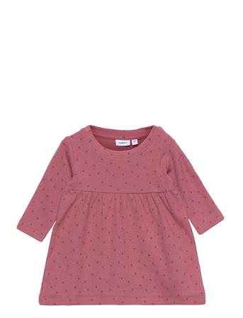Nbfluma Ls Dress Dresses & Skirts Dresses Baby Dresses Long-sleeved Baby Dresses Rosa Name It