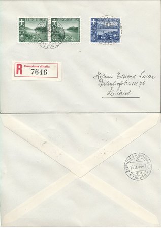 Italien 1944 - MICHEL 6+8 - Stemplet