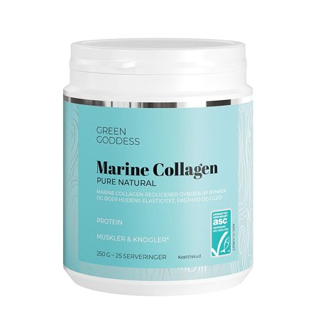 Green Goddess Pure Natural Marine Collagen 250 g, Helse & Madvarer, Kollagen, Kollagenpulver