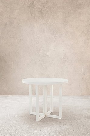 Jotex - Esstisch Ø 90 Cm Weiß - GIBRALTAR - Kaufe Outdoor-Esstische bei Jotex