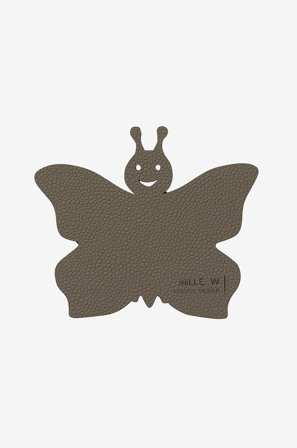 MiLLE W NORDISK DESIGN - Glasunderkop børn sommerfugl 4-pak - Grå - Børneservice & tilbehør - Fra Homeroom