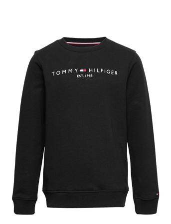 Essential Sweatshirt Sweat-shirt Genser Svart Tommy Hilfiger