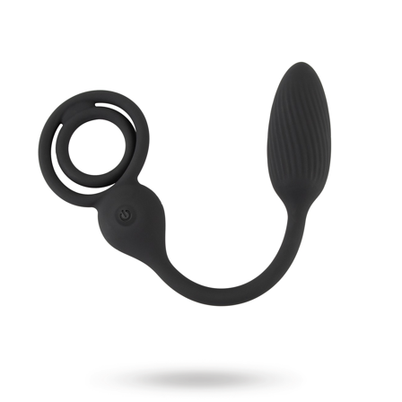 Cock and Ball Ring with RC Butt Plug - Vuxen.se - Penisringar