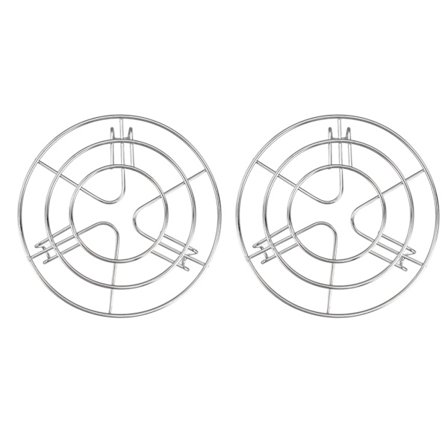 2 stk. højtemperaturbestandige dampkogere Hylde Let at rengøre Rustfri Instant Pot Trivet 15,5 CM