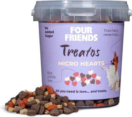 Four Friends Treatos Micro Hearts makupalat, 500 g