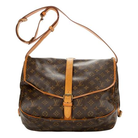 Louis Vuitton Vintage Saumur GM Brun, Dame Vintage Tasker, Størrelse: ONE Size