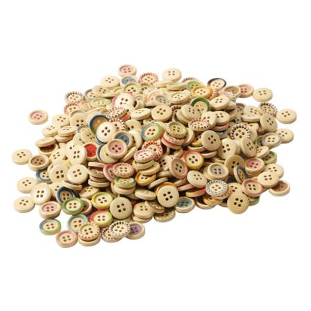 15 mm 400 stk treknapper runde håndverkstrykte knapper Sy på knapper Smykketilbehør for DIY-prosjekter