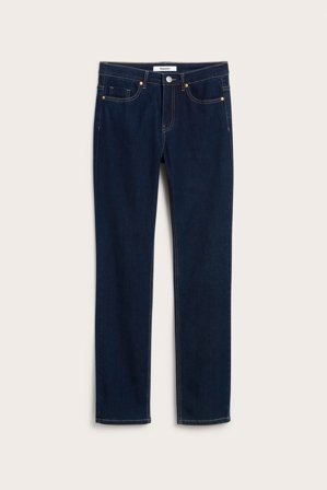 Kappahl | Straight Jeans Mid Waist Long Leg | Mörk denim