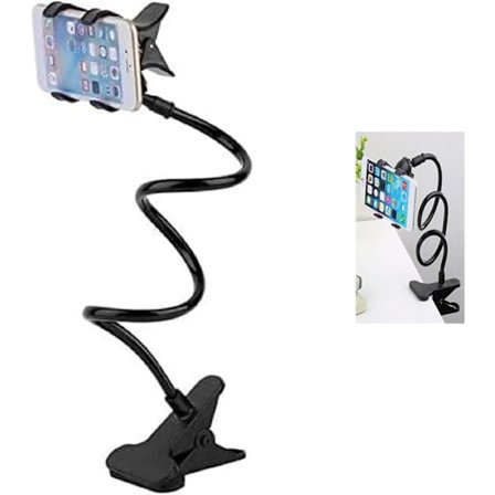 Svanhals Telefonhållare, Universell Lång Arm Lazy Mobiltelefon Svanhals Stativ Kompatibel Lazy Arm 360 Justerbar Klämma