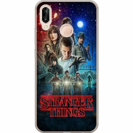 Huawei P20 Lite Genomskinligt Skal Stranger Things