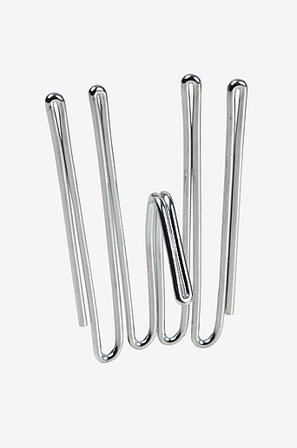 Jotex - Haczyki Poczwórne, Niskie, 10 Sztuk Nikiel - ARDEN - Kup Akcesoria do zasłon firmy Jotex