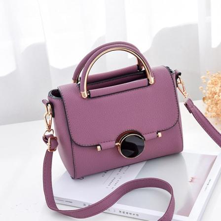 Kvinner Dame veske Koreansk mote en skulder Crossbody bærbar Dark purple
