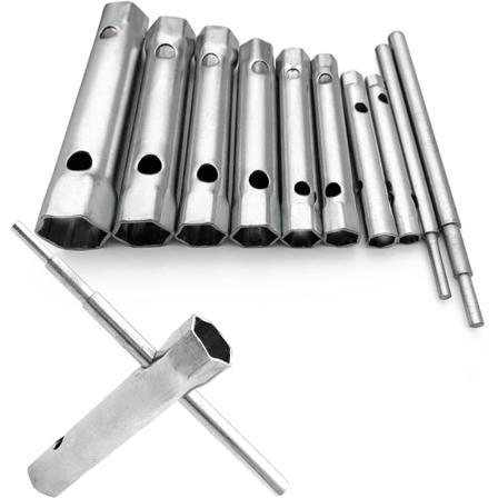 10 kpl Sytytystulpan Avaimia 6-22 mm, Putki Avaimet, Putkimaiset
