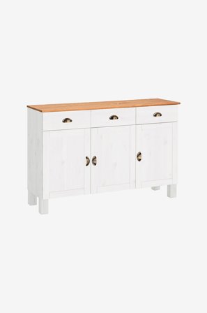 Loft24 - Skænk Oslo 3 låger/3 skuffer - Hvid - Skænke & sideboards - Fra Homeroom