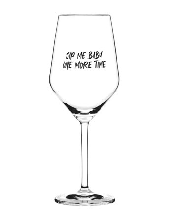 Wineglass Sip Me White Sand & Soda