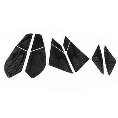 10 stk. Motorcykel Fairing Stickers Brændstoftank Side Decals Carbon Fiber Fit til Honda pcx125 150 2018 2019Carbon Fiber Style