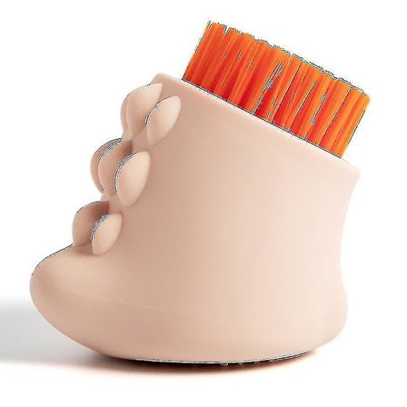 Dinosaurie Tvättborste Tre Borsthuvud Silikon Underkläder Rengöringsborste f)