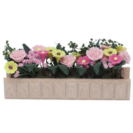 DIY Miniatyr Dukkehus Hage Blomster Grønt Møbler Tilbehør Leke Leketøy