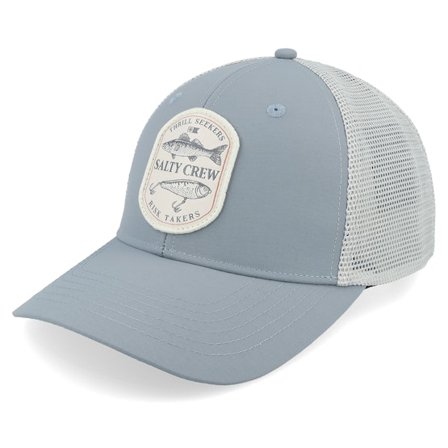 Salty Crew - Grå trucker Keps - Baited Retro Shark Skin Trucker @ Hatstore