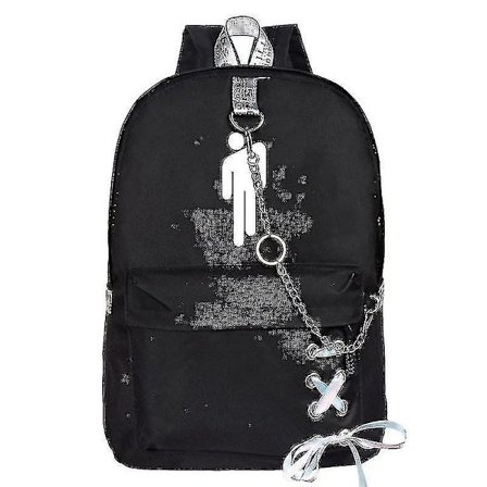Billie Eilish Peripheral School Bag Casual Canvas Backpack Style A