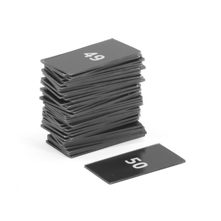 Number plates for lockers CREATE, numbers 1-50