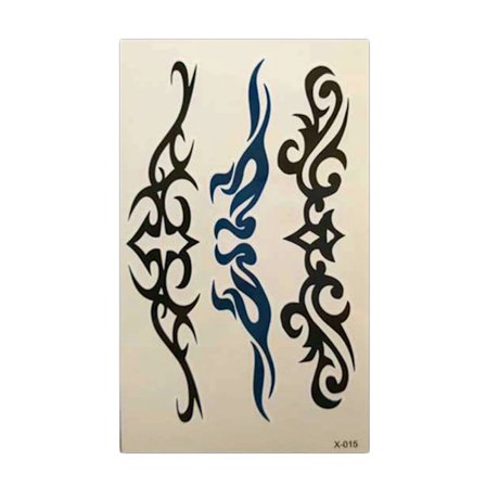 1 stk. vandtæt midlertidig tatovering, ræv, kropskunst, sexet Harajuku til mand, kvinde, henna, falske flash-tatoveringsklistermærker