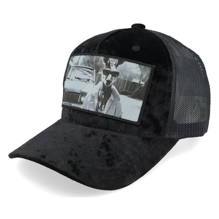 Calza Pennello - Black trucker Czapka Z Daszkiem - Boss Kangaroo Velvet Black A-frame Trucker @ Hatstore