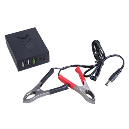 Effektiv DC8-30V til 3xUSB+2xType C opladningsadapter til motorcykler og indendørs brug