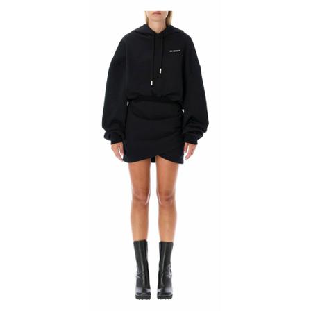 Off White, Knitted Dresses Zwart, Dames, Maat:S