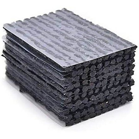 50 stk. sett med punkteringsverktøy, gummiplugger for punktering for nødreparasjon av slangeløse dekk ved punktering, dekkreparasjonssett