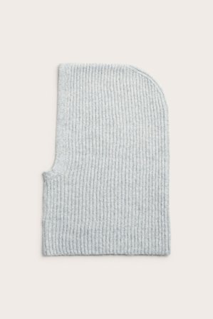 Kappahl | Ribbestrikket balaklava | Gråmelert