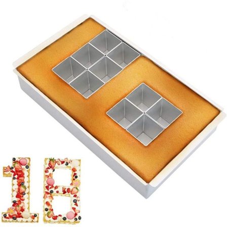 Bageform numre store, aluminiums bageforme nummer bageform, bogstaver