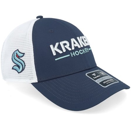 Fanatics - NHL Modrá trucker Kšiltovka - Seattle Kraken Authentic Pro Rink Navy/White Trucker @ Hatstore