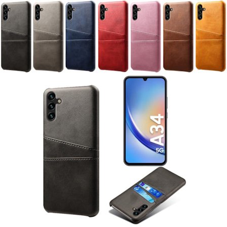 Korttikotelo Samsung A34 5G kuori puhelinkuori reikä laturi kuulokkeet -