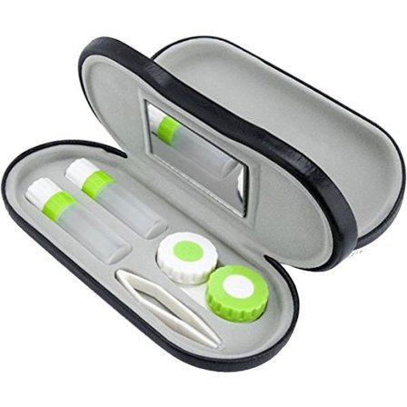 2 i 1 Briller og Kontaktlinser Bærbar Rejsetaske M Sort