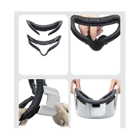 Køleventilator til Quest 2 VR-headset Aktiv ventilation Luftcirkulation Åndbar ansigtsgrænseflade P