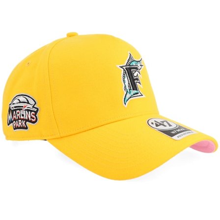 47 Brand - Amarillo adjustable Gorra - Hatstore Exclusive x Miami Marlins Yellow Gold A-Frame Adjustable @ Hatstore