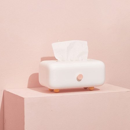 Hvit, 1 stk Vevboks, Kosmetikk Vevboks, Enkel Stue P