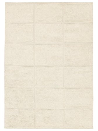 Lara 160X230 Biały Dywan Wełniany