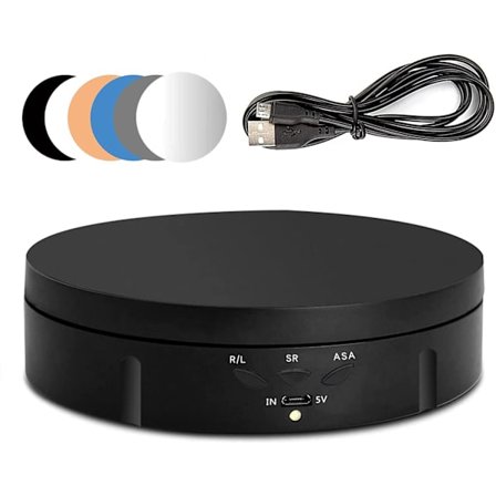 Elektrisk skivspelare, 360° roterande laddningsbar elektrisk roterande