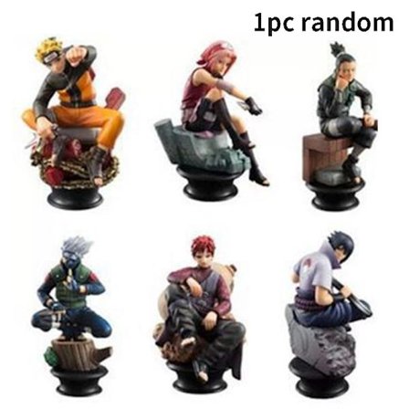 7CM Seks Karakterer Anime Model Dolls Figur Sasuke Gaara Kaka