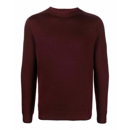 Dondup, Round-neck Knitwear Rood, Heren, Maat:L
